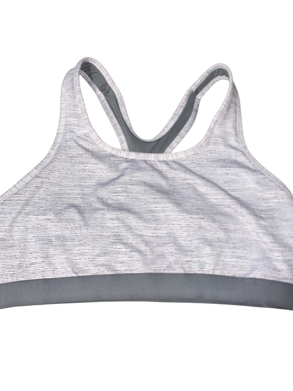 Avia Grey Heathered Sports Bra XL Gym Workout Comfy